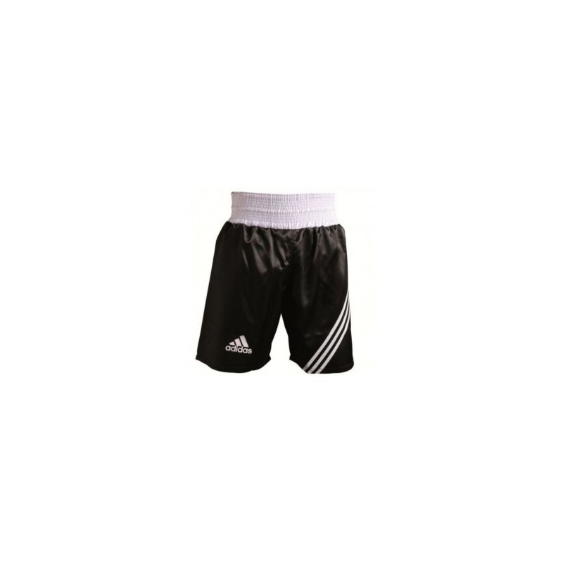 Short de Boxeo Adidas ADISMB02-Negro con Blanco