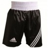 Short de Boxeo Adidas ADISMB02-Negro con Blanco