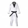 Dobok Club 3 Franjas Adidas ADITCB02 - Blanco con Cuello Negro