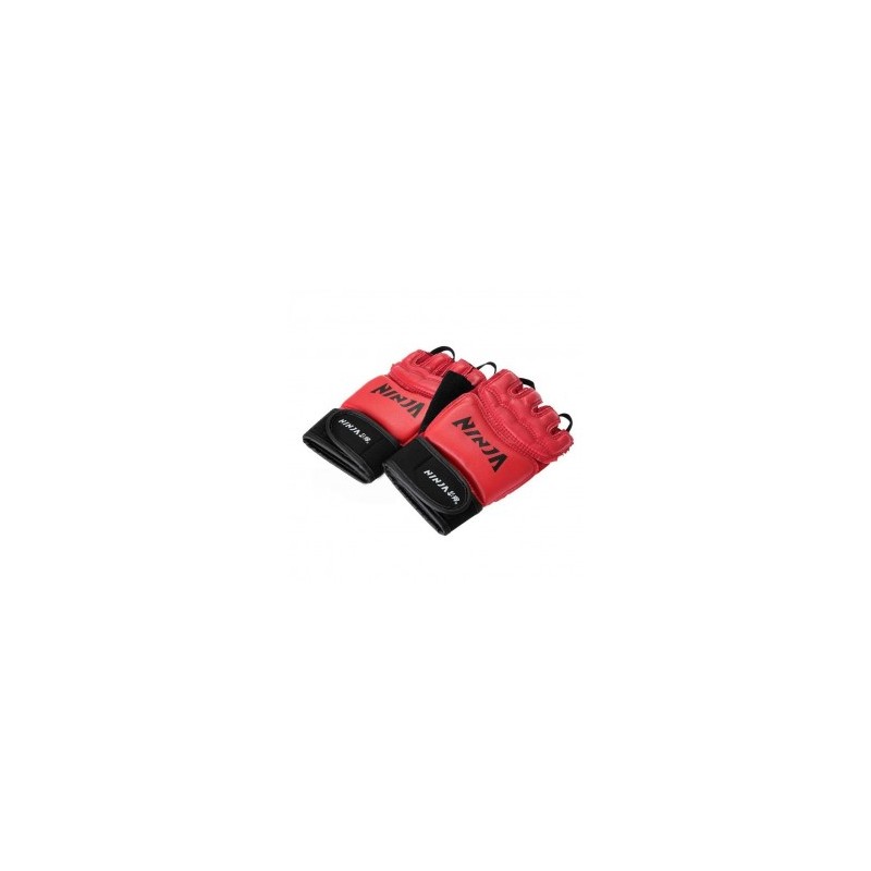 Nueva Par Guantes medio dedo rojos para Boxeo Lucha Protección Profesional