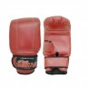 Guanteletas profesional de vinil relleno aglutinado Mediana en color: Rojo