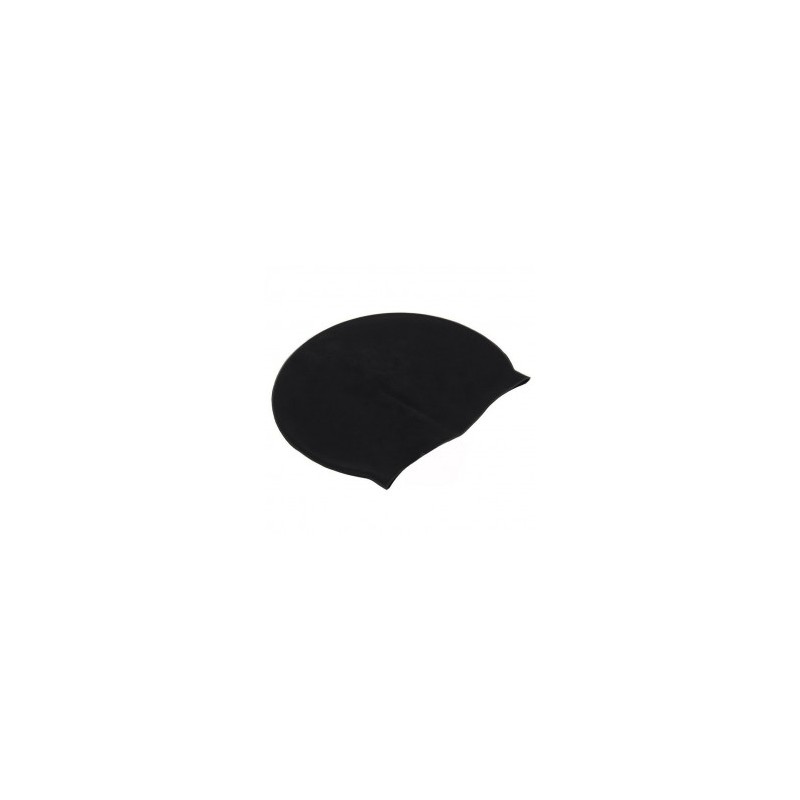A estrenar unisex impermeable de natación de silicona gorro de ba?o Piscina Sombrero Negro