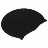 A estrenar unisex impermeable de natación de silicona gorro de ba?o Piscina Sombrero Negro
