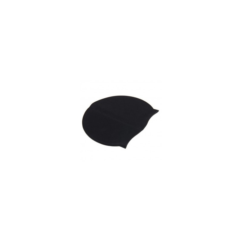 Negro Mujeres Hombres Impermeable Silicona Swim Cap Ba?arse Natación Sombrero