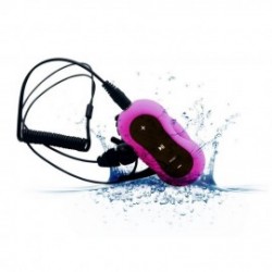 Reproductor mp3 Aerb 4G a prueba de agua para nadadores - rosa