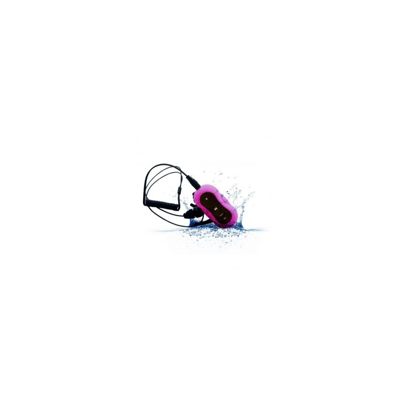 Reproductor mp3 Aerb 4G a prueba de agua para nadadores - rosa