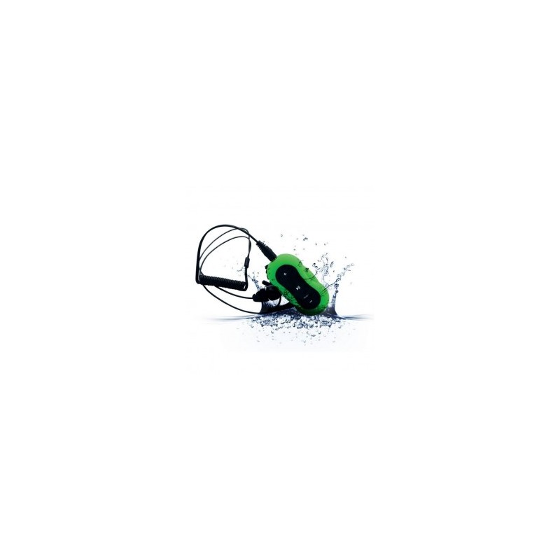 Reproductor mp3 Aerb 4G a prueba de agua para nadadores - verde