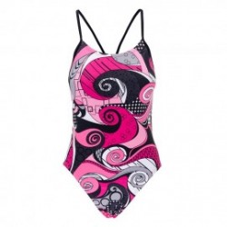 Traje de Baño Nike Cut Out Tank-Rosa