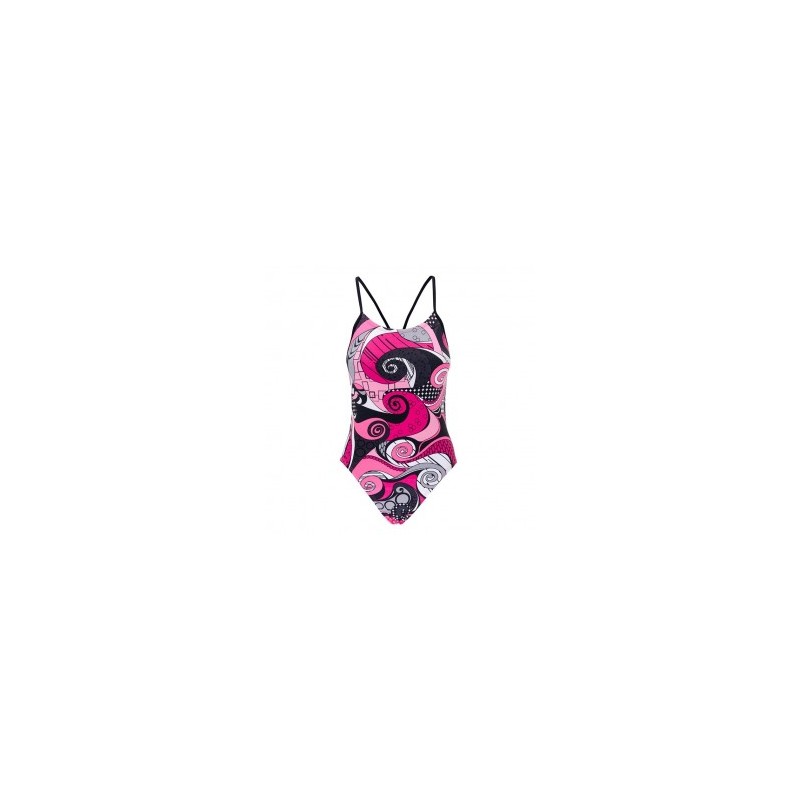 Traje de Baño Nike Cut Out Tank-Rosa