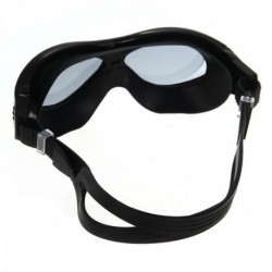 Elenxs Nueva Swim Gafas de natación Deportes antiniebla impermeable adulto Negro + Tapones