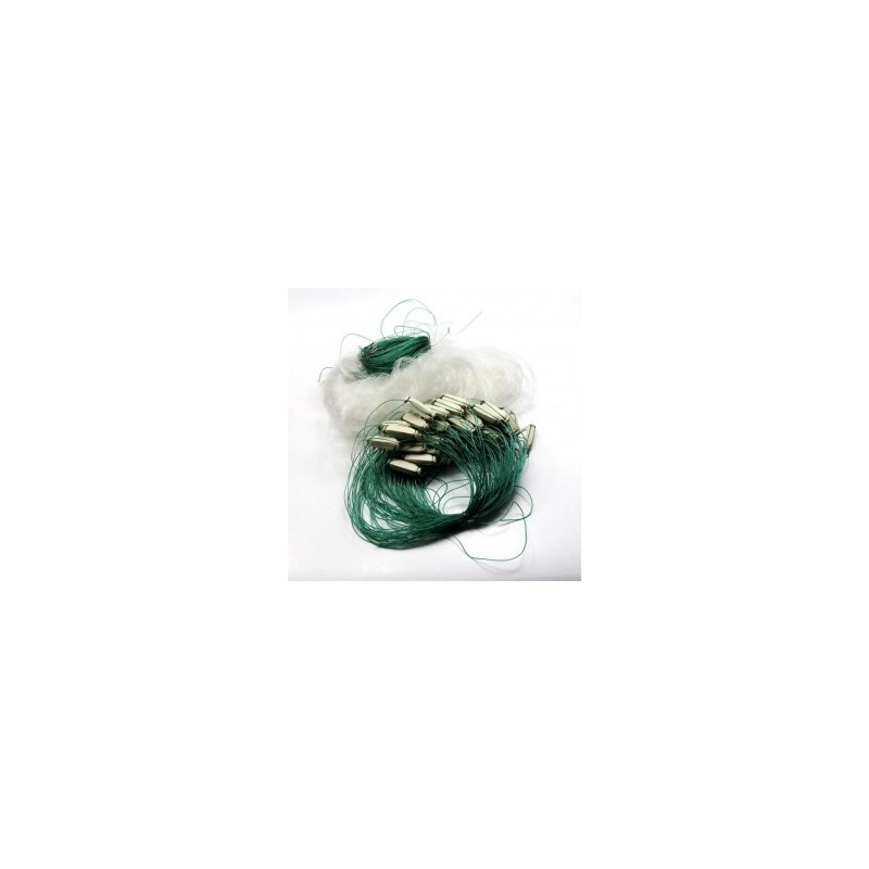 25m Blanco Verde Claro monofilamento de peces de pesca deportiva de compensación neta Gill 25x1.2m Miryo