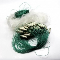 25m Blanco Verde Claro monofilamento de peces de pesca deportiva de compensación neta Gill 25x1.2m Miryo