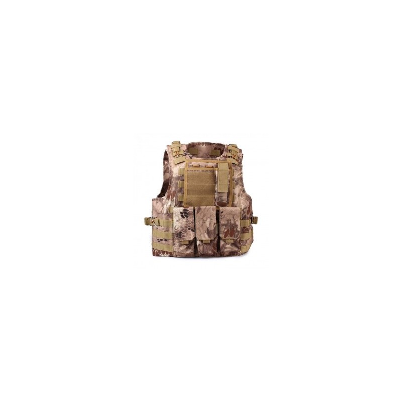 Chaleco Táctico Camuflaje Combate Militar Ajustable para Caza Deporte con Velcro Xmas Christmas la Navidad