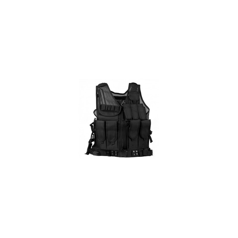 Chaleco Táctico Camuflaje Combate Militar Ajustable para Caza Deporte Negro Xmas Christmas la Navidad