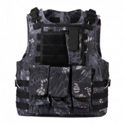 Chaleco Táctico Camuflaje Combate Militar Ajustable para Caza Deporte Montaña Xmas Christmas la Navidad