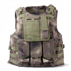 Chaleco Táctico Camuflaje Combate Militar Ajustable para Caza Camping Deporte Xmas Christmas la Navidad