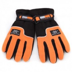 Par Guantes Talla Única Naranja Negro para Mujer Chica Invierno Deportivo Xmas Christmas la Navidad
