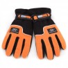 Par Guantes Talla Única Naranja Negro para Mujer Chica Invierno Deportivo Xmas Christmas la Navidad