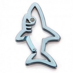 Mosquetón Metal Aleación para Camping Pesca Viaje Deporte Color Azul Xmas Christmas la Navidad