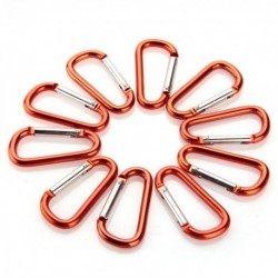 10 Llavero Mosquetón Aleación para Deporte Camping Senderismo Naranja Xmas Christmas la Navidad