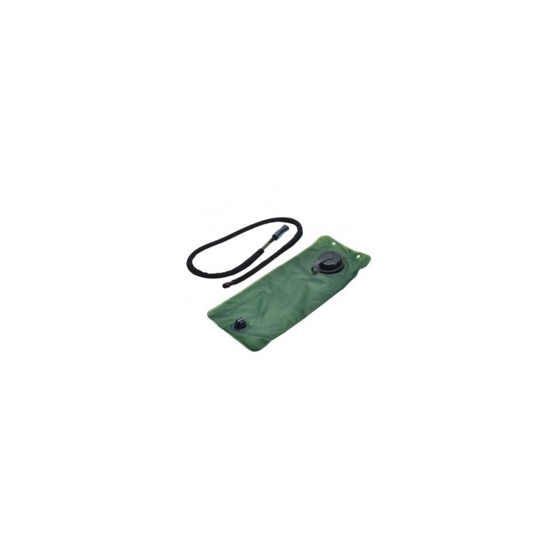Deportes al aire libre el agua de la vejiga w/ bolsa de paja - Verde + Negro (3L)