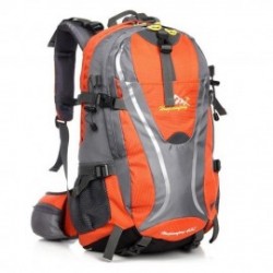 Deportes al aire libre Senderismo Mochila Camping Hombro Gran Capacidad Bolsa de viaje (naranja)