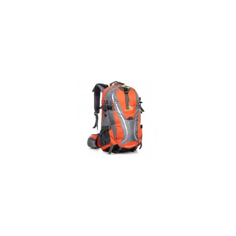 Deportes al aire libre Senderismo Mochila Camping Hombro Gran Capacidad Bolsa de viaje (naranja)