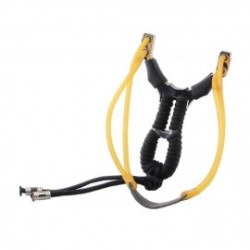 Deportes al aire libre G-376 Acero Inoxidable tiradora Lanzador con banda de goma + Bolas de acero (plata)