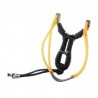 Deportes al aire libre G-376 Acero Inoxidable tiradora Lanzador con banda de goma + Bolas de acero (plata)
