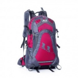 Al Aire Libre Camping Montañismo Senderismo Viaje Mochila Bolsa de deporte (Rosa roja)