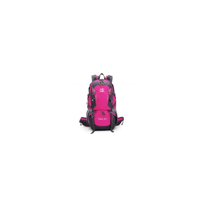 Montañismo exterior impermeable Mochila Bolsa de deporte senderismo, campamentos Bolsos de bandolera (Rosa roja)