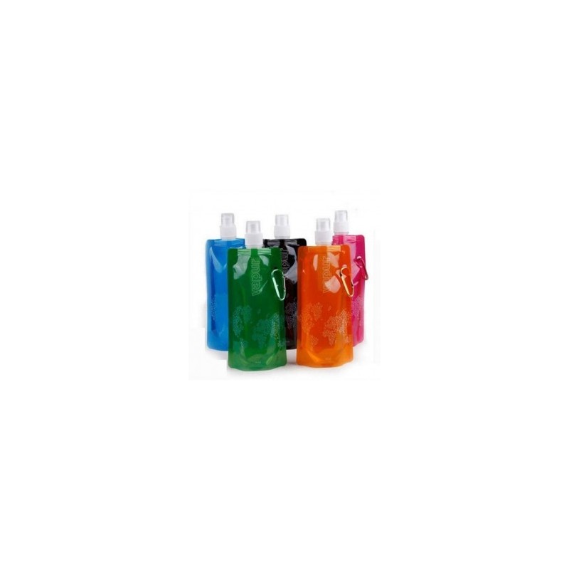 Elenxs Bolsa de Nueva botella 480ML de Deporte acuático Copa Ambiental plegable portátil para Senderismo