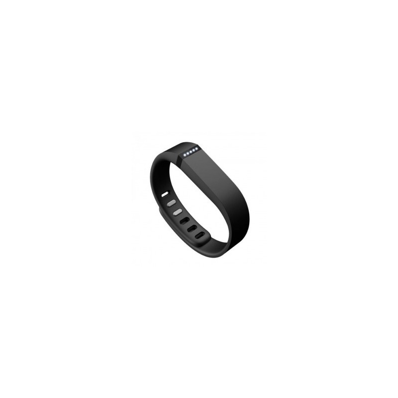 Sustitución de la banda de mu?eca grande de deportes con broche para Flex Fitbit Pulsera inteligente Negro (exportación)
