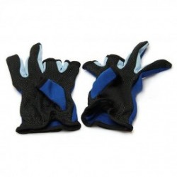 Alta calidad Par 3 Baja Fingers Cut Guantes pescado con ca?a Anti Slip Deportes