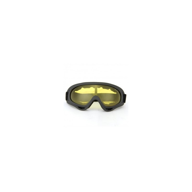 Gafas Protección Mascara para Moto Motocross Esqui Deporte Ajustable Amarillo Xmas Christmas la Navidad