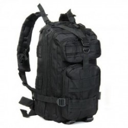 Militar Táctica deporte al aire libre del bolso de hombro Mochila Mochila Impermeable Negro