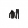 Soft Shell Tácticos Pantalones Uniformes Chaqueta De Lana Militar Trajes Caminatas Al Aire Libre Pesca Negro