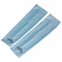 ELENXS Hombres o Mujeres Sun Uv Protección mangas del brazo Covers Cuff Polé Refrigerador cómodo Sun-Proof Cusual azul suave