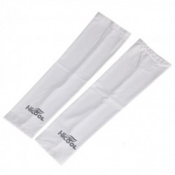 ELENXS Hombres o Mujeres Sun Uv Protección mangas del brazo Covers Cuff Polé Refrigerador cómodo Sun-Proof Cusual blanco suave