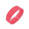 Moda 3D LED Calorías Podómetro USB Deportes inteligente muñeca reloj pulsera unisex Rojo EH