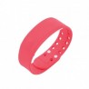 Moda 3D LED Calorías Podómetro USB Deportes inteligente muñeca reloj pulsera unisex Rojo EH