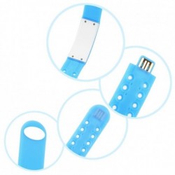 Moda 3D LED Calorías Podómetro USB Deportes inteligente muñeca reloj pulsera unisex Azul EH