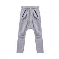 Hombres coreanos de Baggy Pants Pantalones Deportes Casual Pantalones largos sueltos