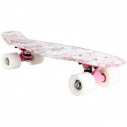100kg de carga Penny Skateboard estilo retro (blanco)