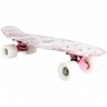 100kg de carga Penny Skateboard estilo retro (blanco)