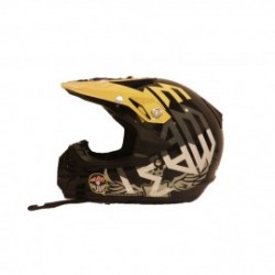 Casco CAN-AM XC-3 Race Ritual-Negro con Amarillo