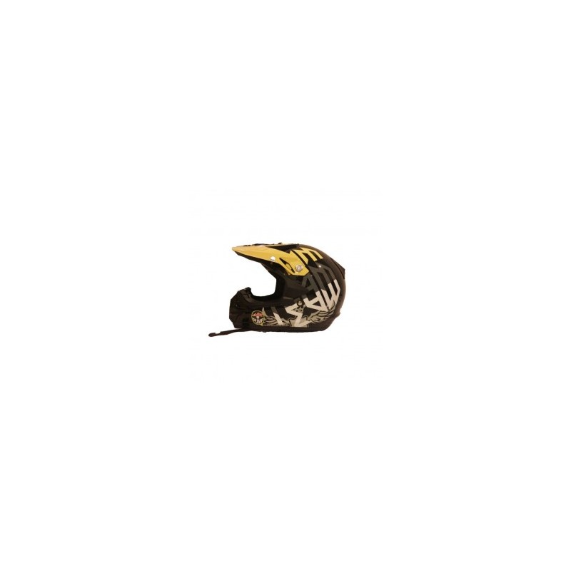 Casco CAN-AM XC-3 Race Ritual-Negro con Amarillo