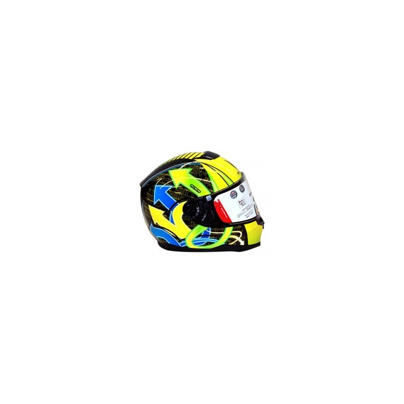 Casco MT Helmets Linxs Negro Amarillo