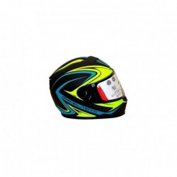 Casco MT Helmets Linxs Amarillo Azul