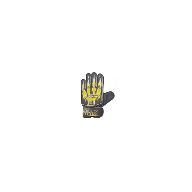 Par de Guantes para portero Modelo Garras T-4 en color : Amarillo